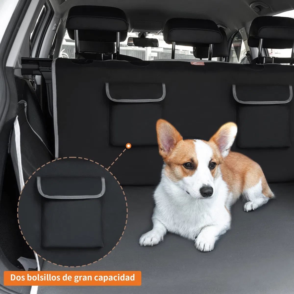 Toozey Protector para Maletero de Perro – Manta para Perros Ultraligera y Ahorra Espacio, Ajuste Universal, Impermeable, Resistente a desgarros, con protección Lateral y Bolsillos Gigantes