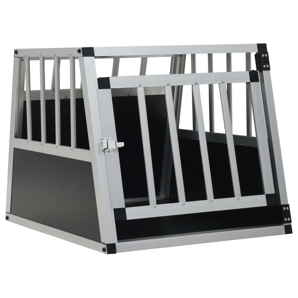 Jaula para Transporte Caja de Transporte Jaulas para Perros Aluminio 54x69x50 cm