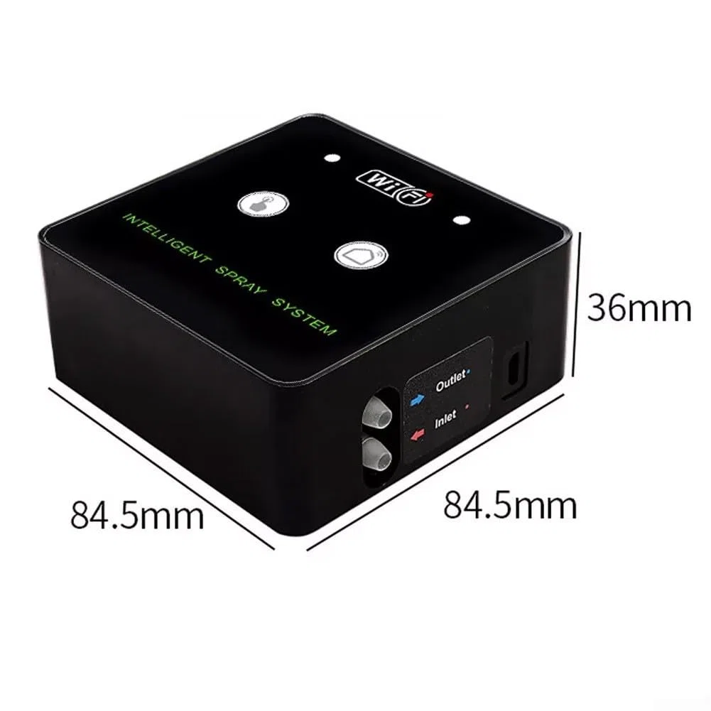 Nebulizador automático para plantas con temporizador, sistema inteligente de nebulización de terrario, pulverizador de selva tropical controlado por WiFi, kit de boquilla de rotación de 360