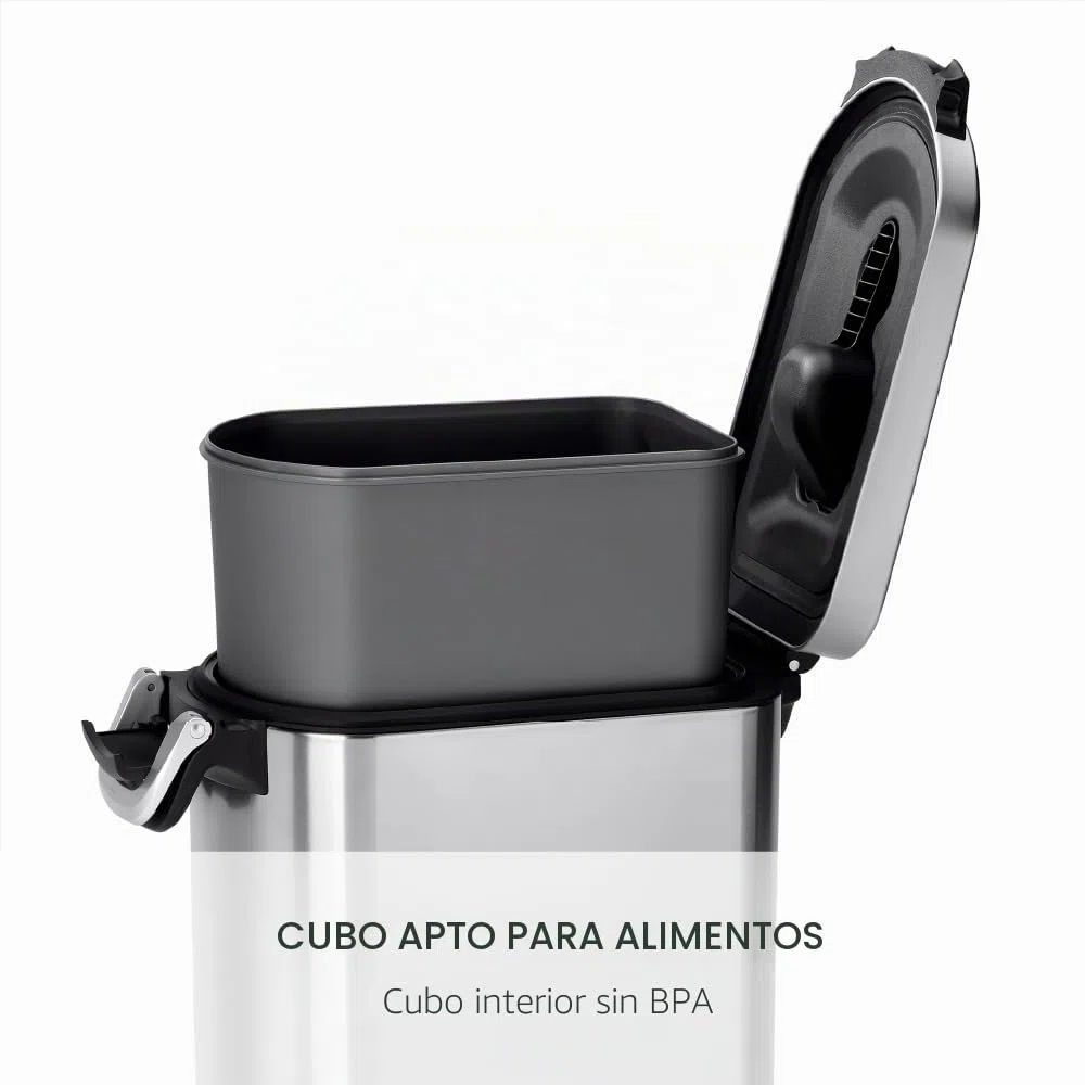 simplehuman, contenedor de comida para mascotas extragrande, acero inoxidable cepillado