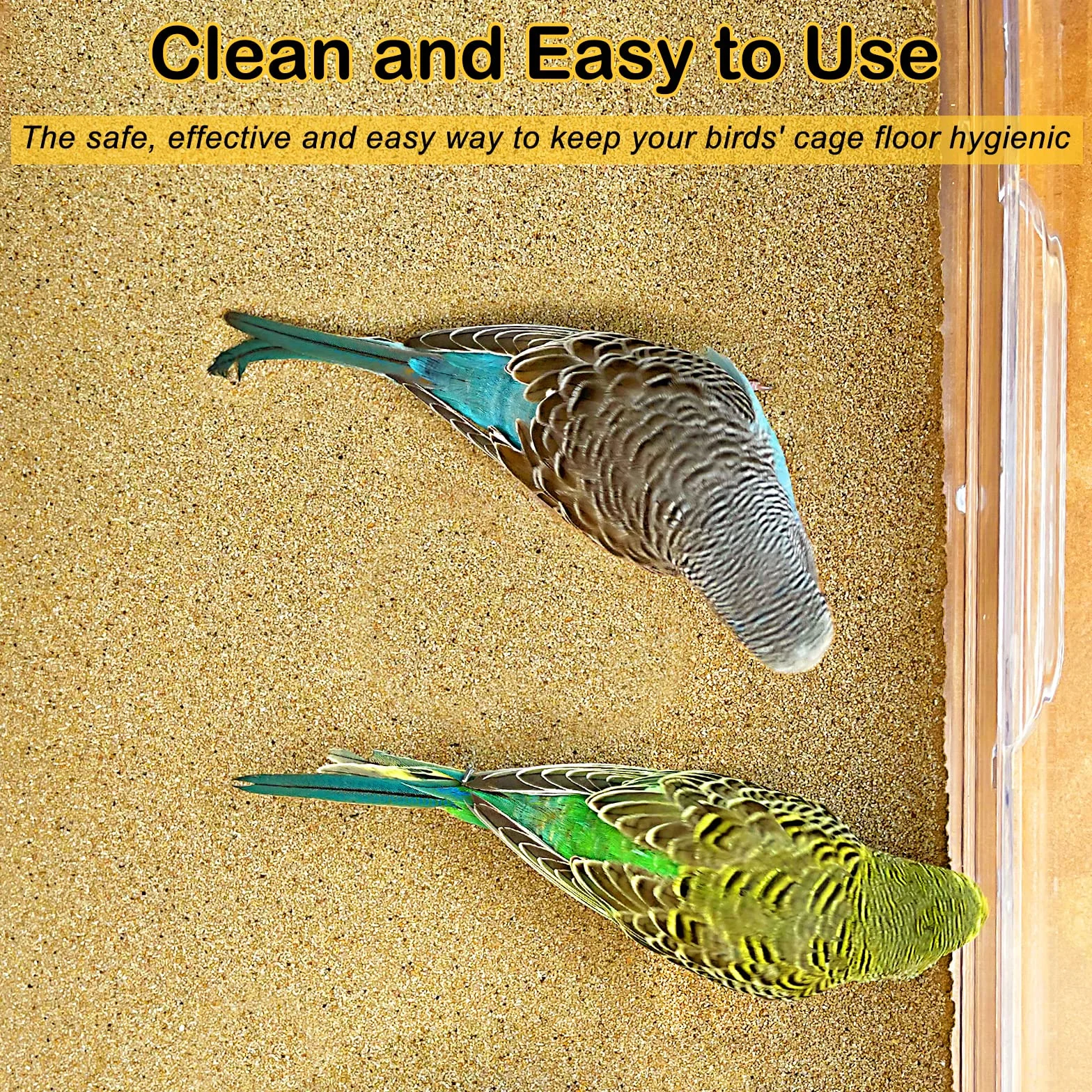 S&X Papel de grava para jaula de pájaros, paquete de 12 unidades de papel de revestimiento de jaula de 22 x 12 pulgadas, hojas de arena para jaulas limpias y salud de las aves