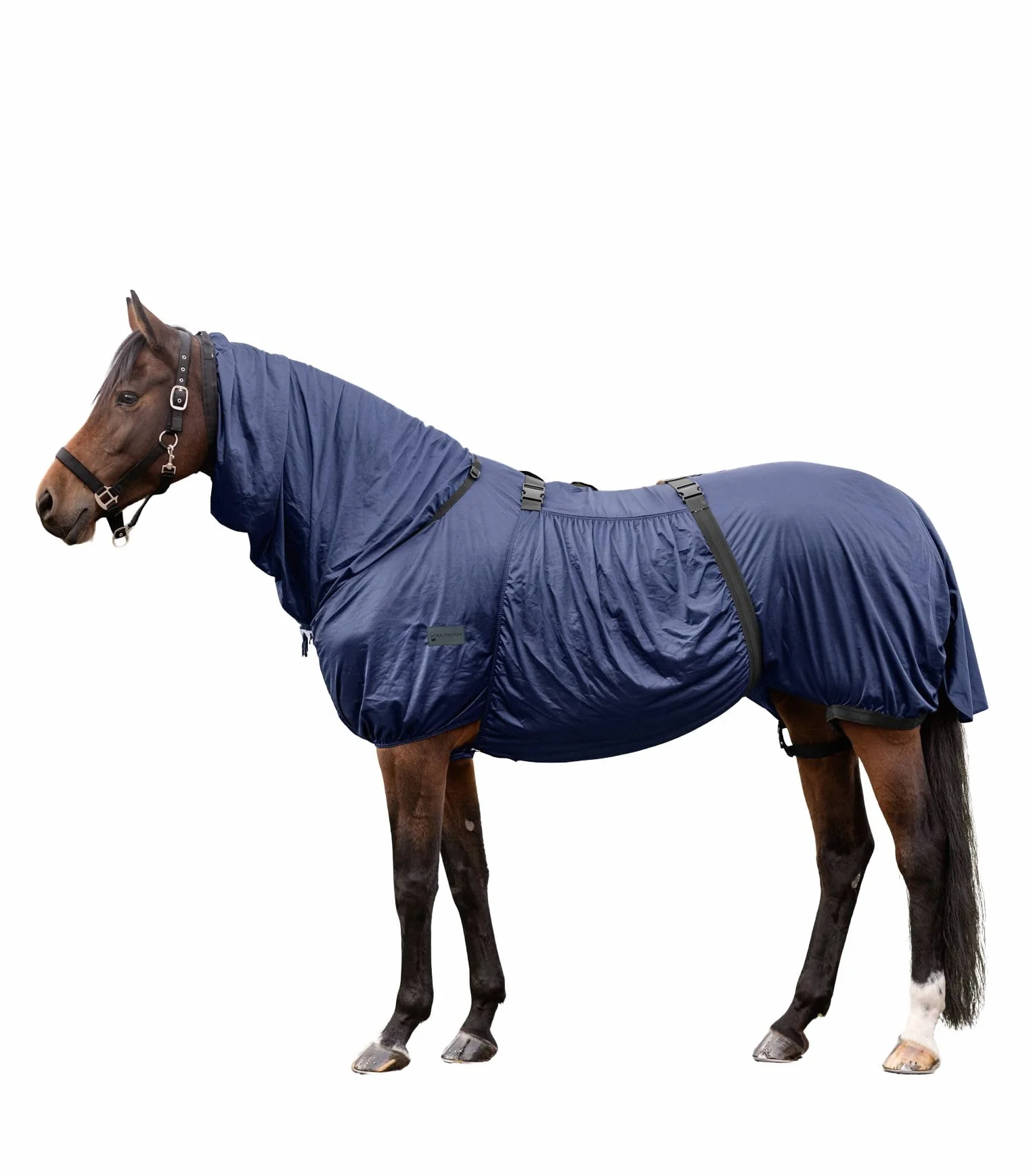 Waldhausen Manta básica para eccema, color azul noche, 165 cm | Transpirable, malla fina, para caballos