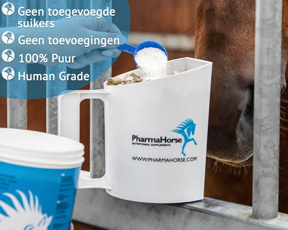 PharmaHorse Électrolytes Cheval | Bonne hydratation| Sels minéraux pour Cheval | Le fonction musculaire & nerveuse | Human Grade Quality | 1000 grammes