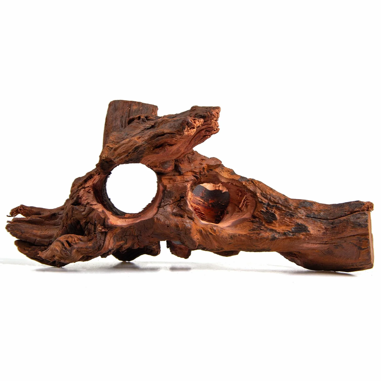 Emours - Madera de deriva porosa natural para acuario, madera de deriva para acuarismo con agujeros, túneles y escondites seleccionados a mano, paisaje duro para acuarismo, decoración para reptiles en