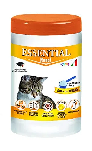 Chemi-Vit Essential - Suplemento dietético para gatos RENAL 150 g