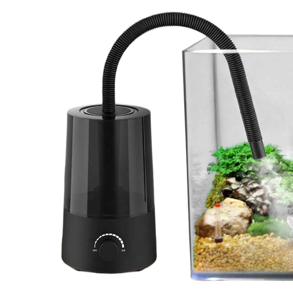 Humidificador para reptiles | Nebulizador de 2,5 L con apagado automático para terrario | Pulverizador para Tanque de Reptiles | para Terrario, Vivario, Camaleón, Gecko, Rana, Serpiente, Tortuga, Anfi