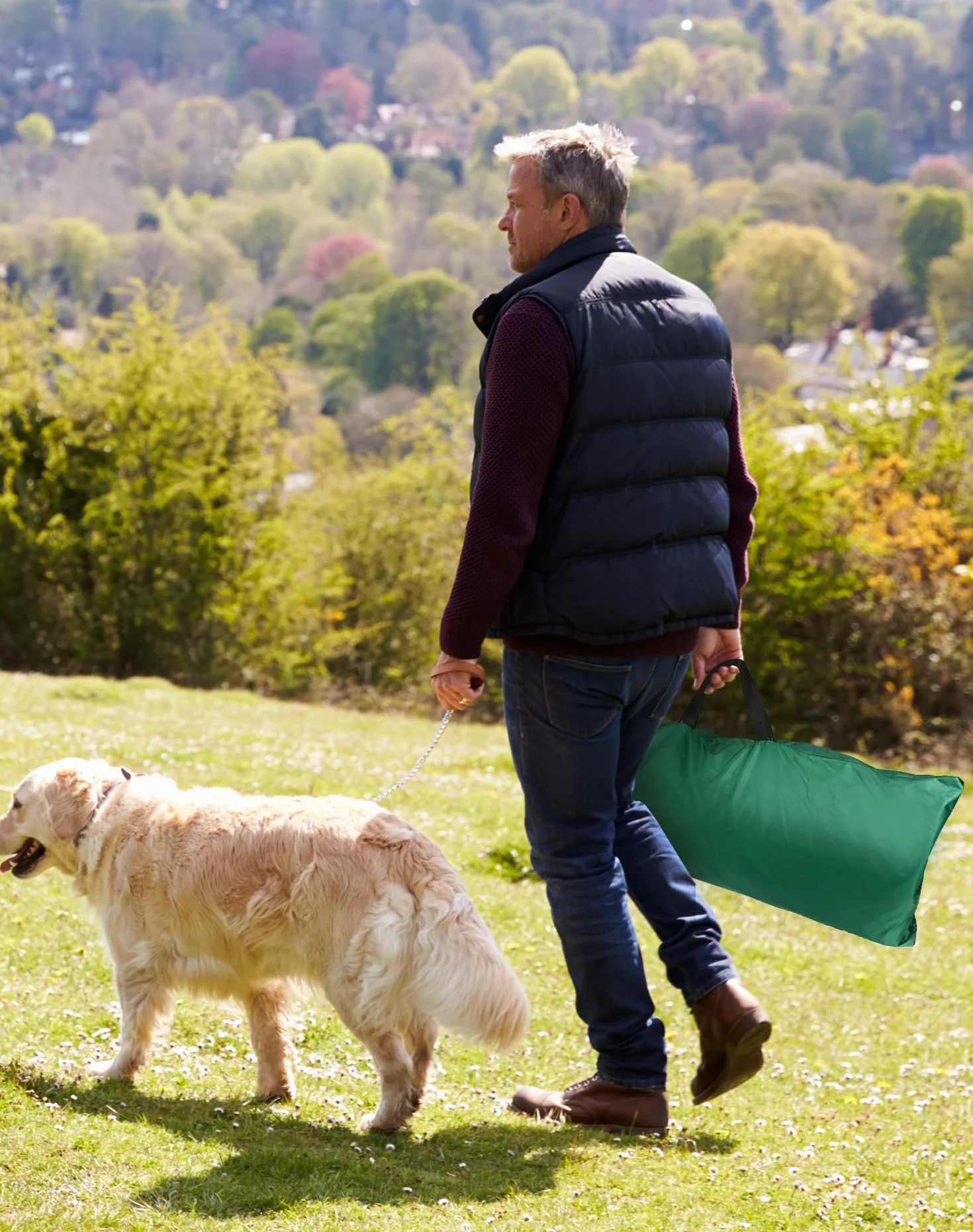 QWORK® Tienda de campaña Plegable para Perros (Uso Exterior) con cojín, Repelente al Agua, 80 x 77 x 70 cm, Altura de Entrada 37 cm, para Mascotas de tamaño pequeño a Mediano