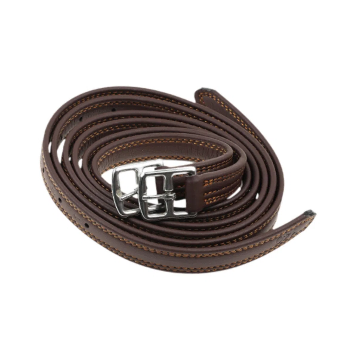 Perfeclan Estribos de Cuero inglés con Hebillas, Suministros Premium Suaves, Equipo Ecuestre de Estabilidad Ajustable de 53,15 Pulgadas de Longitud, 2 uds.