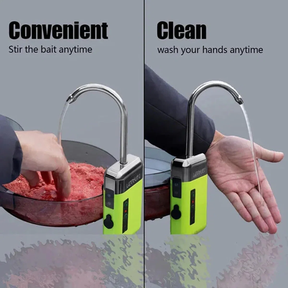 Bomba de Oxígeno Recargable - Aireador Silencioso con Salida de Agua Inductiva para Peces | Juego de Cubo de Señuelo Portátil, Ideal para Viajes, y Actividades al