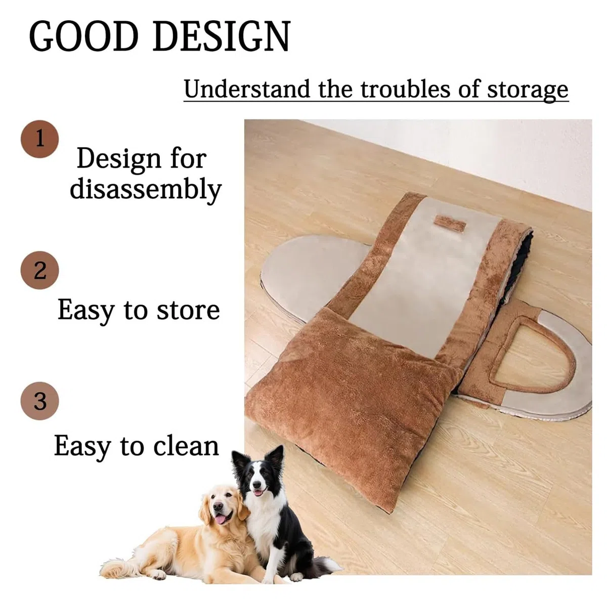 Casa grande para perros 2 en 1 mullida cama para perros XL XXL, caseta grande de lujo para mascotas, antiansiedad, para perros, gatos, camas calmantes con mango cálido, casa cueva para perros medianos