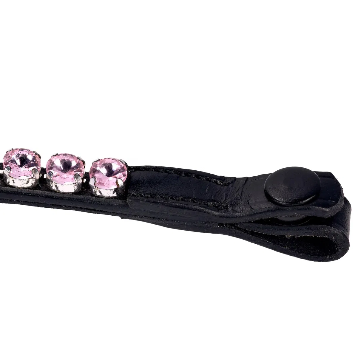 Frontalera Vellquine Lady Pink Cristales Rosados y Sistema de Enganche Fácil Elegancia y Comodidad para Cabezadas (full)