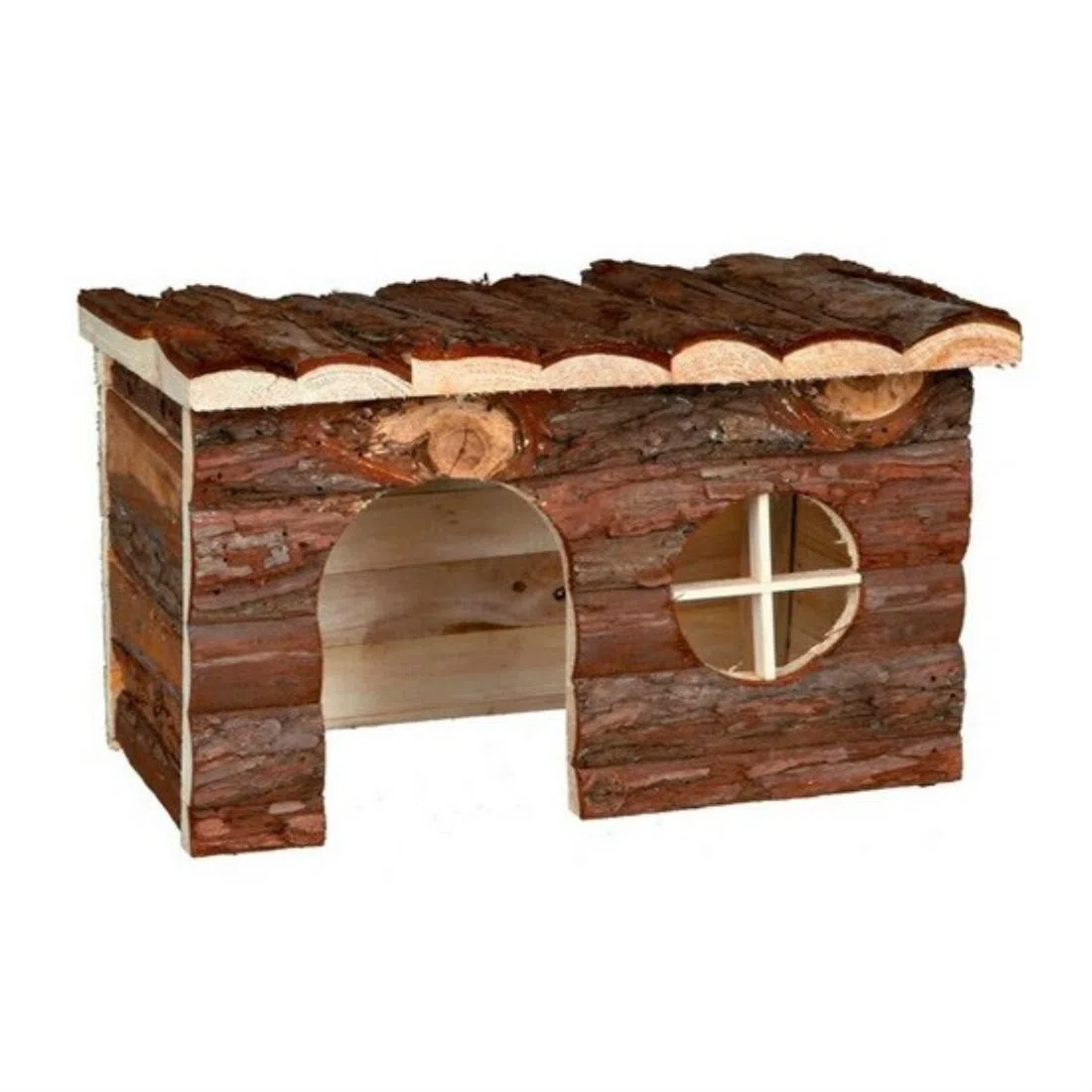 Arquivet Casa para roedores de Madera Grande - Casa de Juego para Hamsters, Ratas, Ardillas - Casita de Madera para roedores pequeños - 40 x 23 x 20 cm