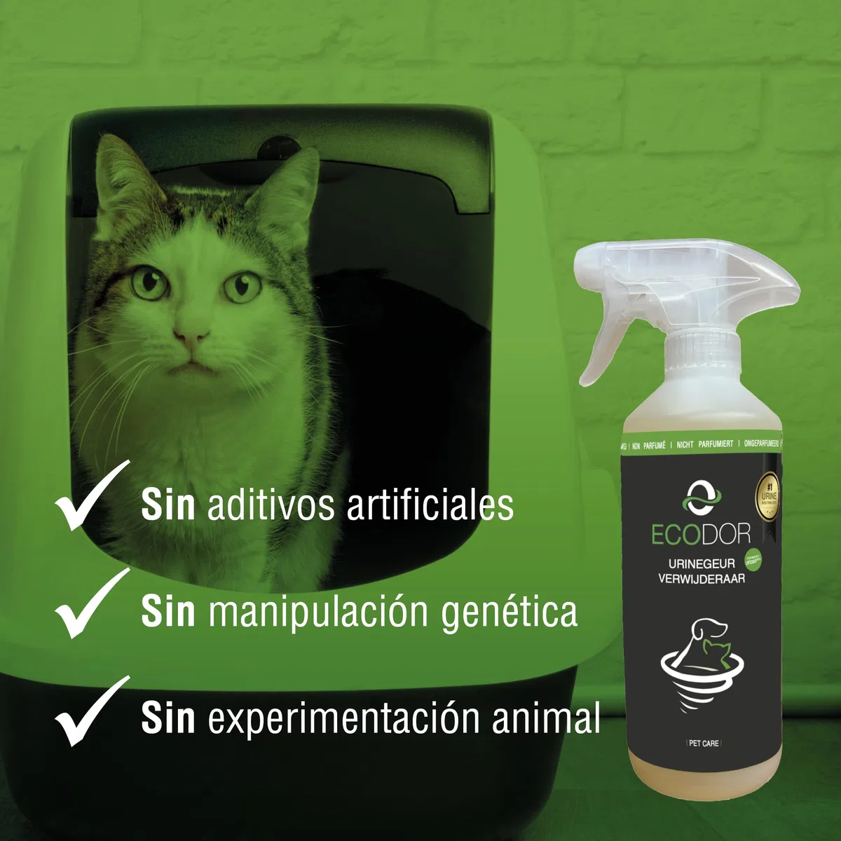 UF2000 Removedor de Olores de Orina 1000ml Concentrado | Sin Perfume | Biodegradable | Basado en Enzimas Vegetales | Elimina eficazmente los olores de orina de Perros, Gatos y roedores.