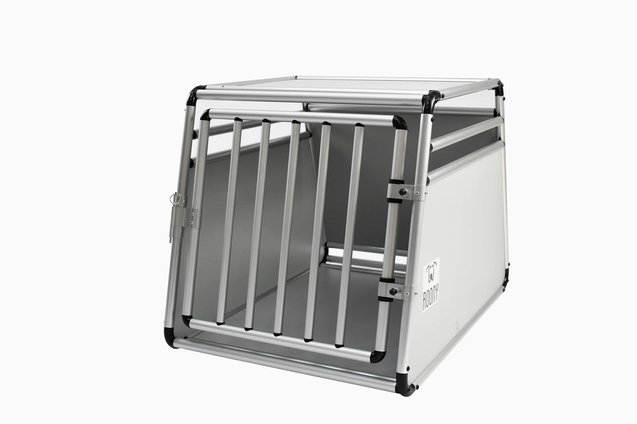 Jaula de transporte para perros, tubo de aluminio redondo (L)