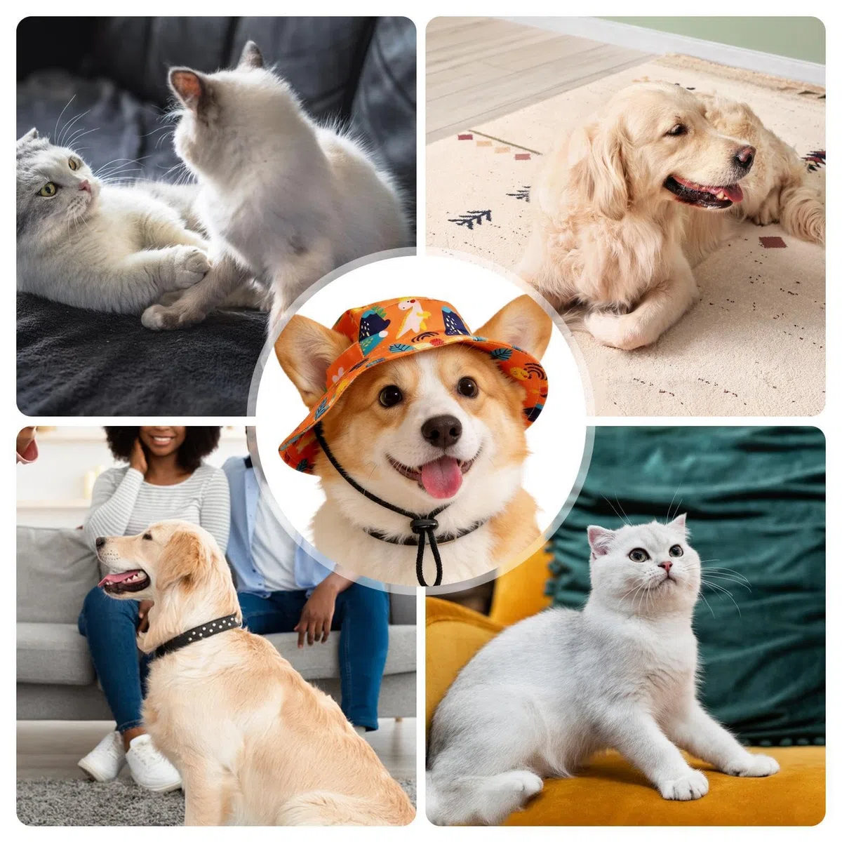 Sombrero de protección solar para perro, ligera, tallas S-L, gorro ajustable para mascotas, gorra de béisbol para cachorros, visera de verano para mascotas, para razas pequeñas, medianas y