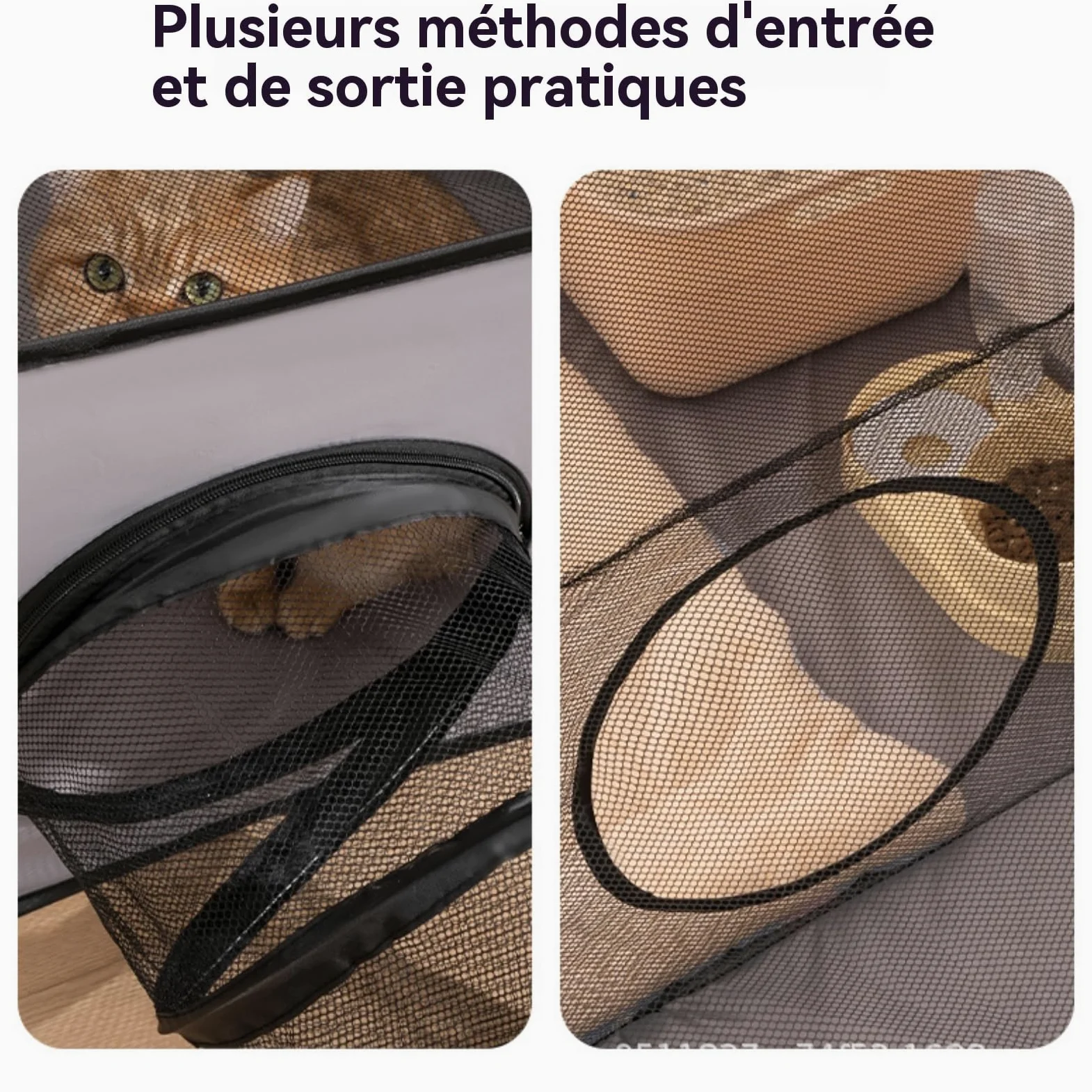 Parque al aire libre para gatos - Recinto para gatos - para exteriores - con diseño portátil - Casa de juegos interactiva con túnel - Accesorio portátil para mascotas para cachorros y pequeños