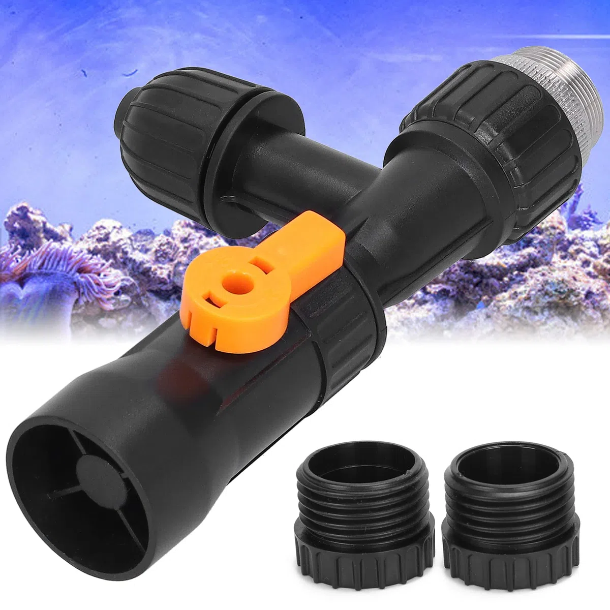Ejoyous Piezas de Repuesto para Cambiador de Agua de Acuario, Adaptador de Grifo para Cambiador de Agua de Acuario, Bomba de Boquilla de Grifo de Repuesto con 2 Adaptadores de Grifo