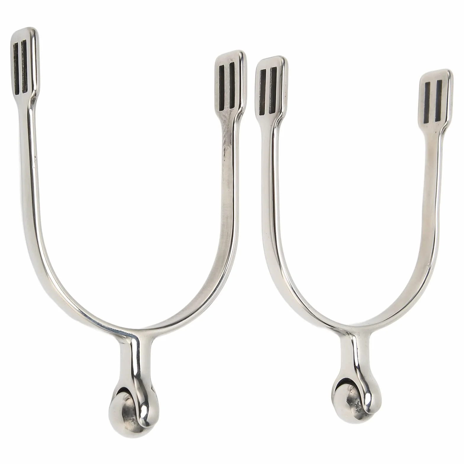 Fockety Espuelas Inglesas, Espuelas de Acero Inoxidable para Caballos con Bola Rodante, Espuelas para Bota de Caballo Espuelas de Equitación para Mujer para Entrenamiento de Caballos