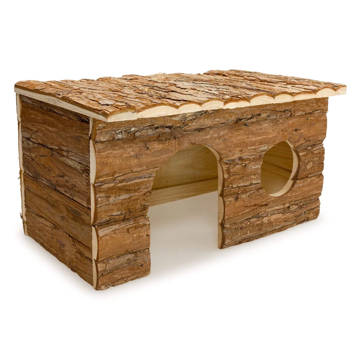 Arquivet Casa para roedores de Madera Grande - Casa de Juego para Hamsters, Ratas, Ardillas - Casita de Madera para roedores pequeños - 40 x 23 x 20 cm