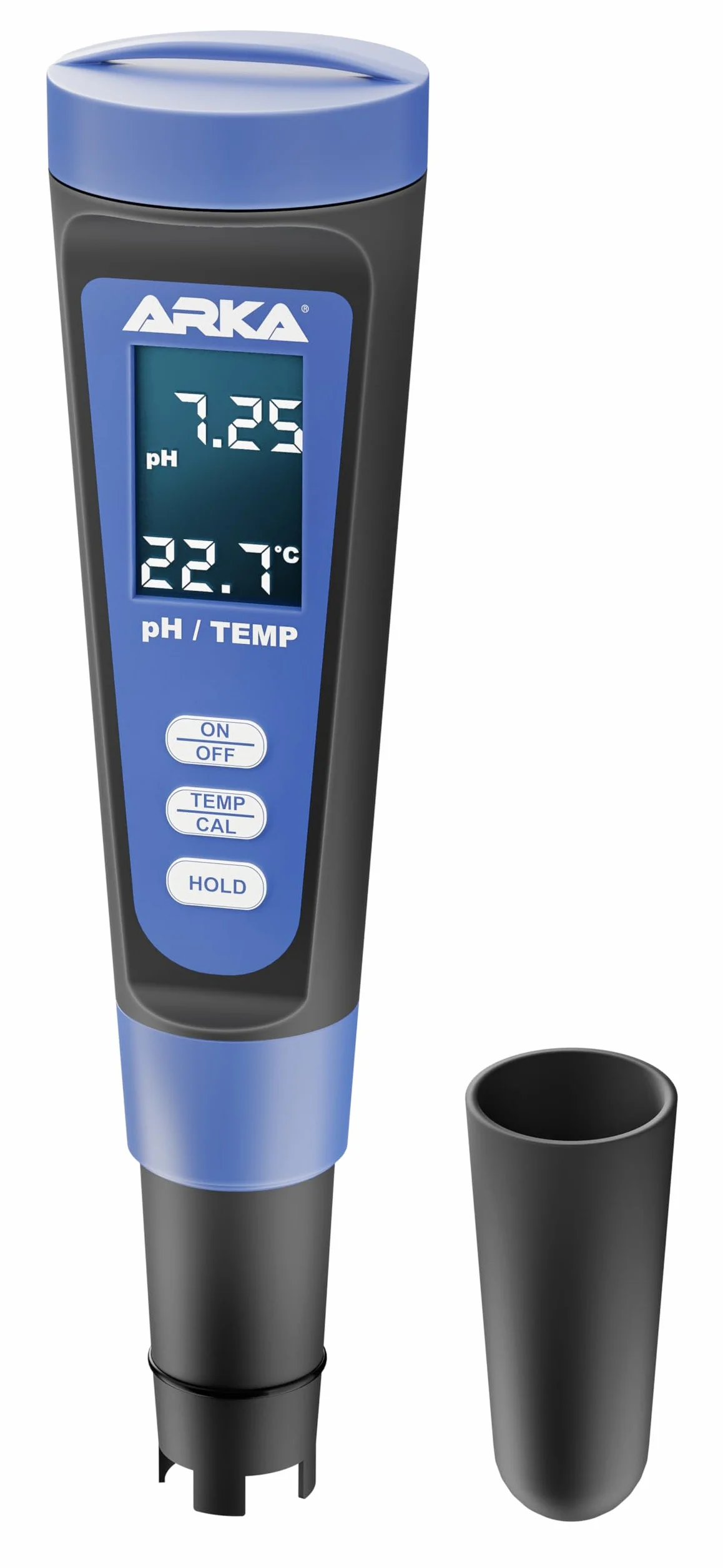 ARKA myAQUA medidor de pH/TDS/EC - medidor de la Calidad del Agua para pH, TDS, EC y Temperatura, Incl. solución de calibración, Ideal para acuarios, Piscinas, estanques y Agua Potable