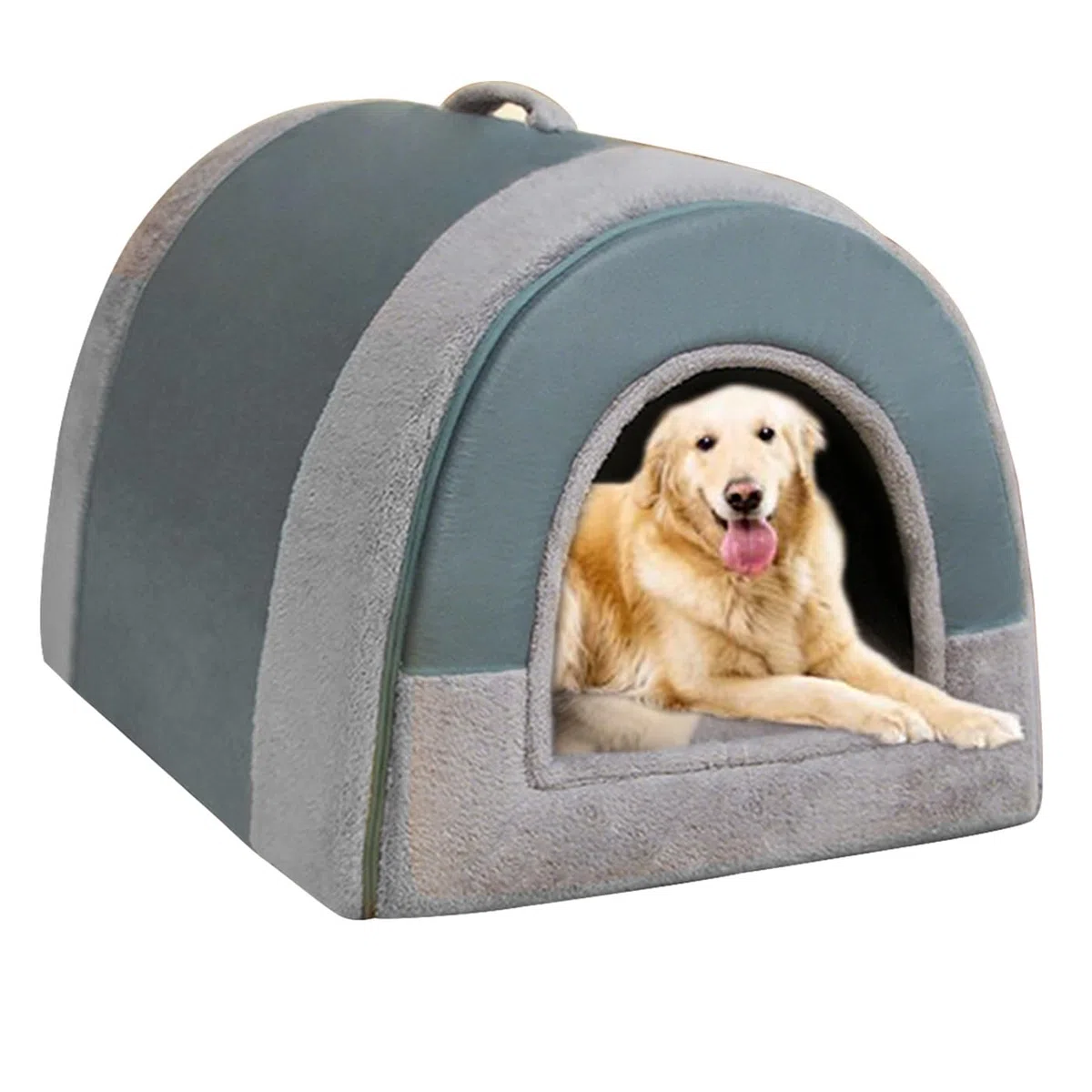 Casa grande para perros 2 en 1 mullida cama para perros XL XXL, caseta grande de lujo para mascotas, antiansiedad, para perros, gatos, camas calmantes con mango cálido, casa cueva para perros medianos