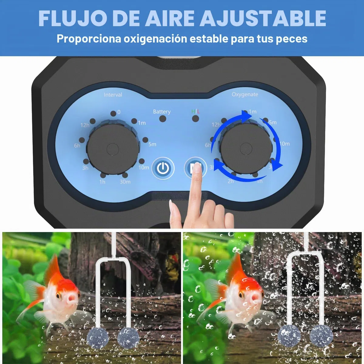 Bomba de aire oxigenadora solar para estanque, botón de rotación simple mejorado, aireador solar para estanques al aire libre con función de temporización, para jardín, pecera, piscina, estanque de