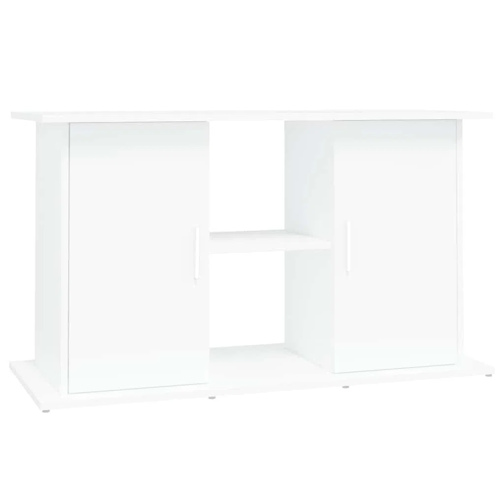 vidaXL Soporte para Acuario Madera de ingeniería Blanco 101x41x58 cm, Mueble para pecera, Armario para Acuario, Soporte de Madera para pecera