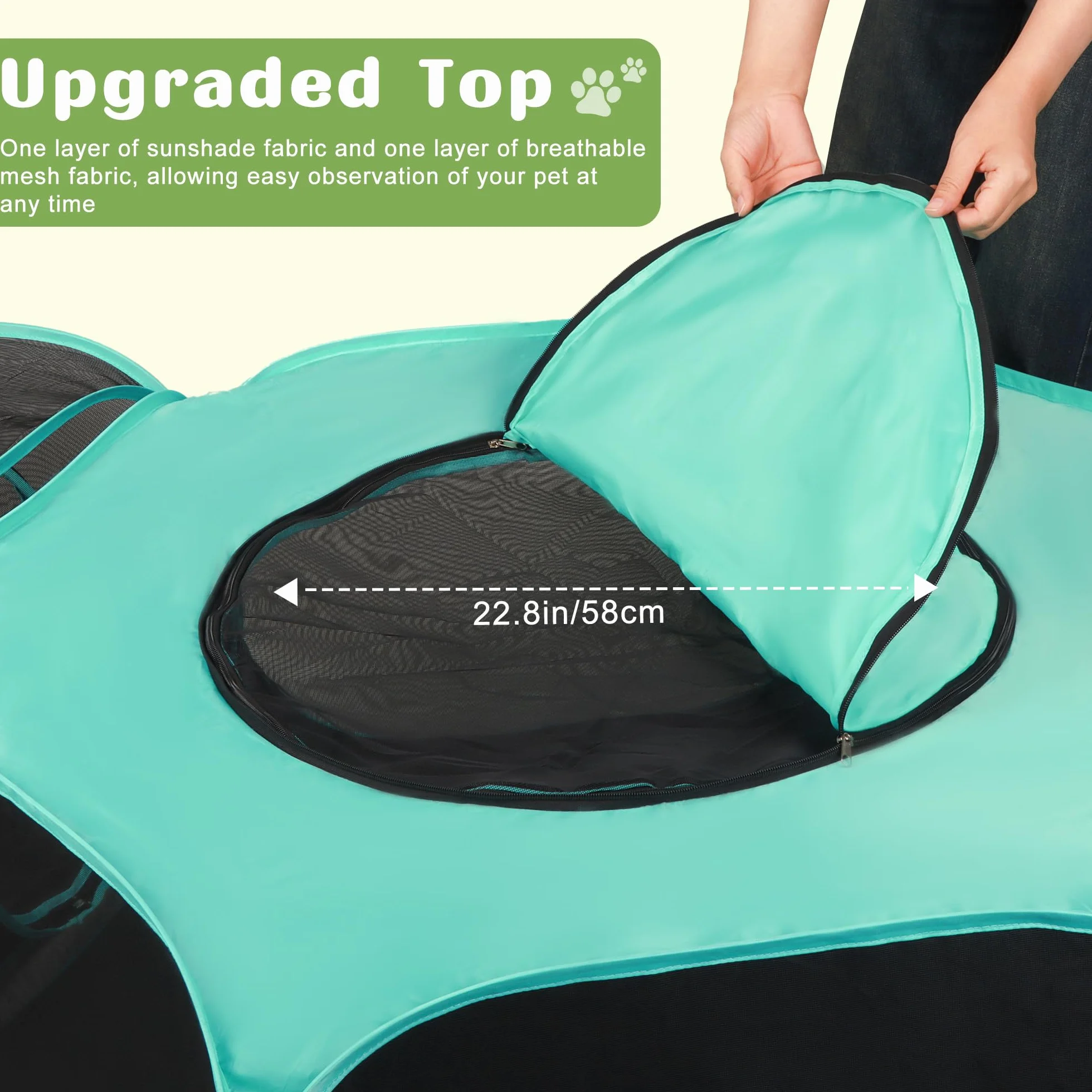 Gran recinto al aire libre para gatos, tienda de campaña plegable portátil 3 en 1 modular con ventanas conectadas para interior y exterior, viajes, jardín, parque