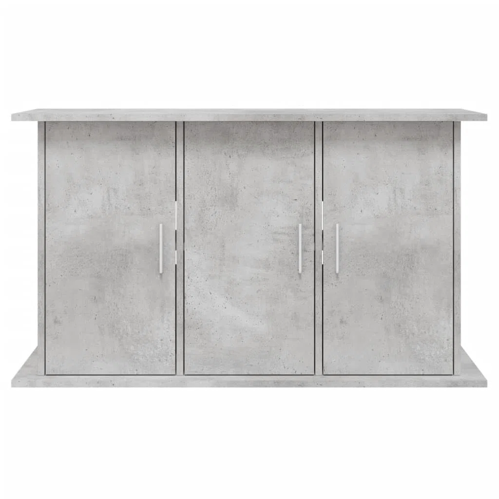IKAYAA Mueble para Acuario 101 x 41 x 58 cm Soporte para Acuario Soporte para Tanque de Reptiles con Gabinete de Almacenamiento para Salón, Oficina, Recepción, Gris hormigón