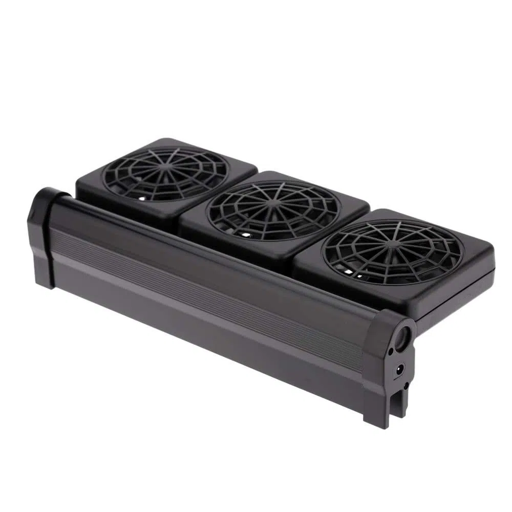 Enfriador de pecera,Mini Ventilador Ajustable para pecera de Tres Cabezas,Enfriador de Aire frío,Ventilador de refrigeración de Acuario para Agua Dulce y Salada (3 Ventiladors)