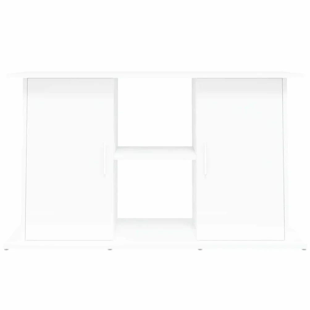vidaXL Soporte para Acuario Madera de ingeniería Blanco 101x41x58 cm, Mueble para pecera, Armario para Acuario, Soporte de Madera para pecera