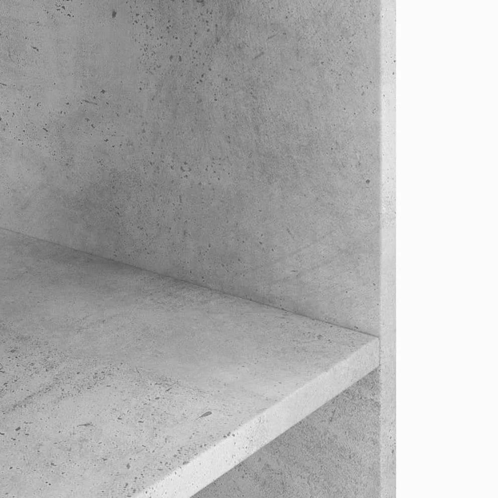 vidaXL Soporte para Acuario Madera ingeniería Gris hormigón 80x35x60cm