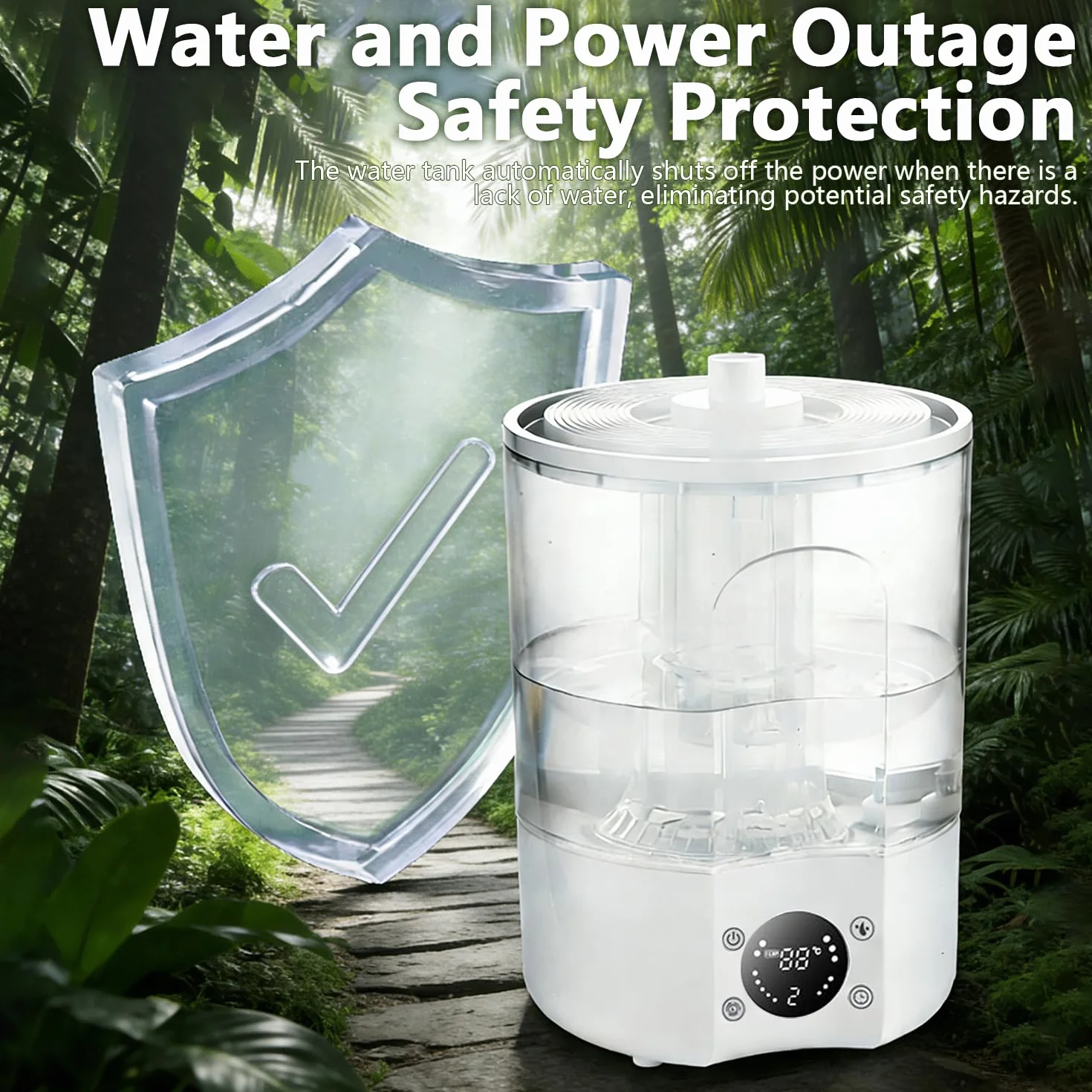 Humidificador para Reptiles, 4 L Gran Tanque Brumizador para Terrarios con Mando a Distancia y 2 m Tubo, Difusor ultra silencioso para Anfibios, Reptiles y Plantas Acuáticas