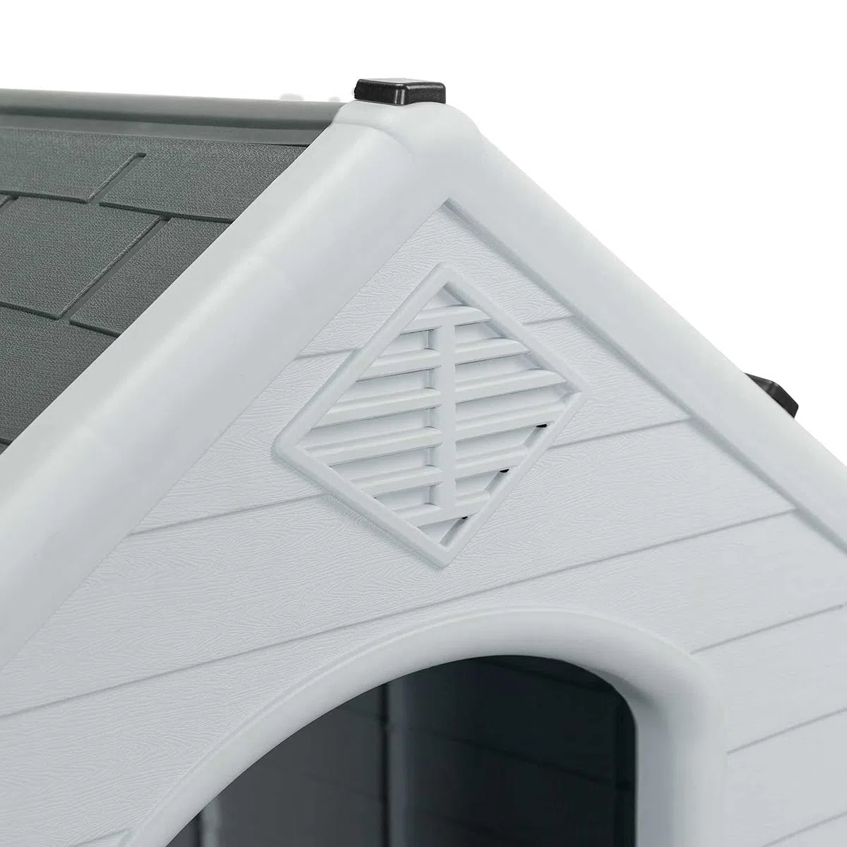 THINIA HOME Caseta para Perros Pequeños Dimensiones 66,5x73,6x71cm | Caseta de Plástico 100% Reciclable y Ecológico | Caseta Mascota Exterior e Interior