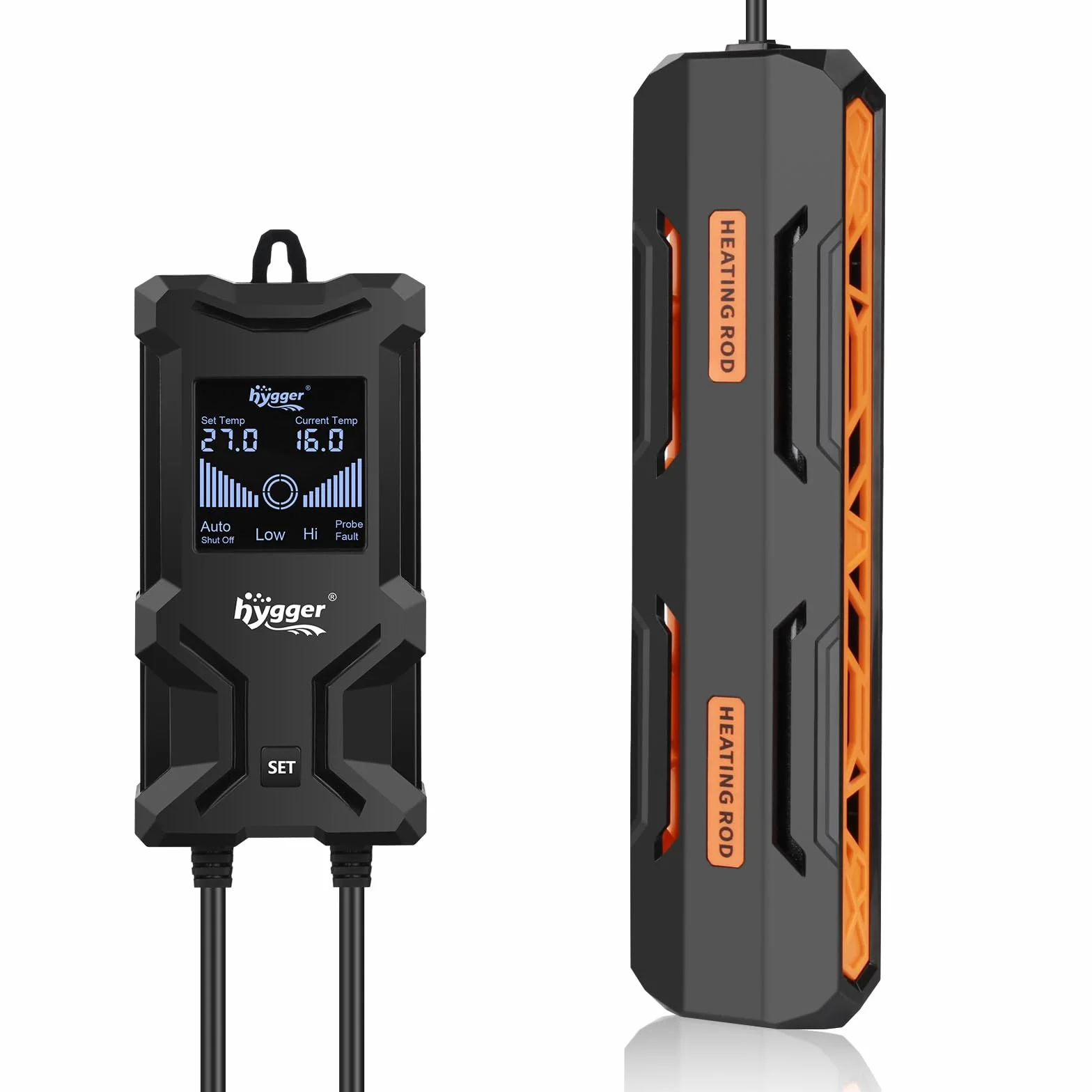 Hygger Calentador de Acuario, 1000W Sumergible Calentador para Acuario con Controlador de Pantalla Digital LCD Inteligente y Protección de Apagado Automático para Tanque de Agua Dulce de 492-984L