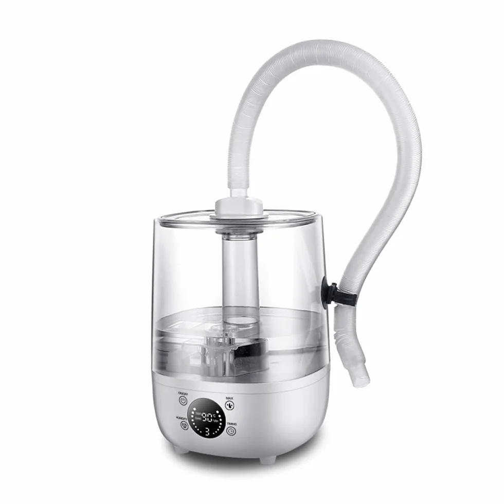 Sarini Humidificador de Reptiles para Terrarios, Tanque de Agua Grande de 4L, Generador de Niebla con Tubo Telescópico, Pulverizador Silencioso para Reptiles y Plantas Húmedas
