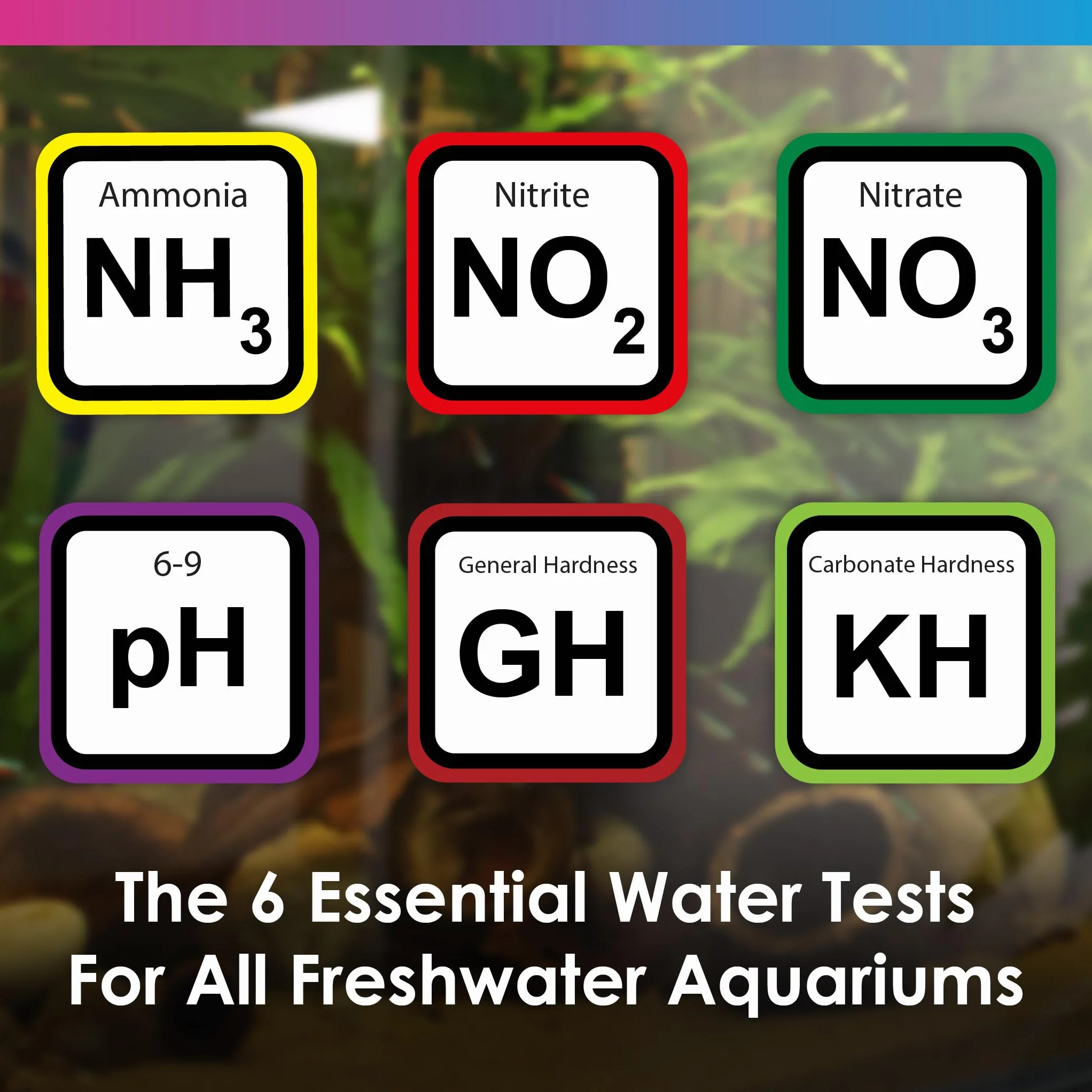 NT Labs Aquarium Lab Multi Test Kit – Test para Acuario de Agua Dulce 6 en 1 (Amoníaco, nitrito, nitrato, pH, GH, KH), hasta 200 Mediciones, Kit Líquido Profesional Alta Precisión