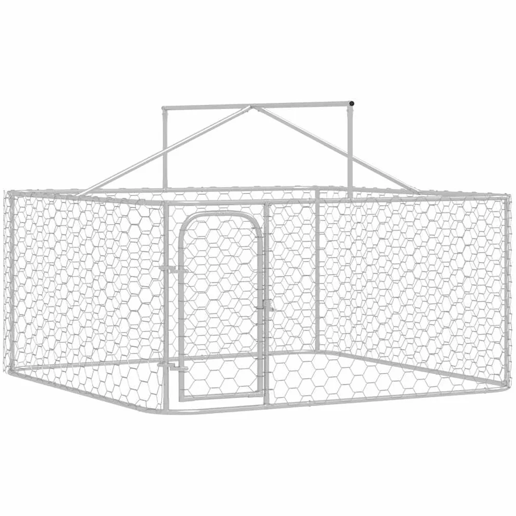 Genérico Perrera de Exterior con tejado 200x200x150 cm,Producto para Mascotas y Animales,Productos para Mascotas,Productos para Perros,Casetas y cercados para perros-171498