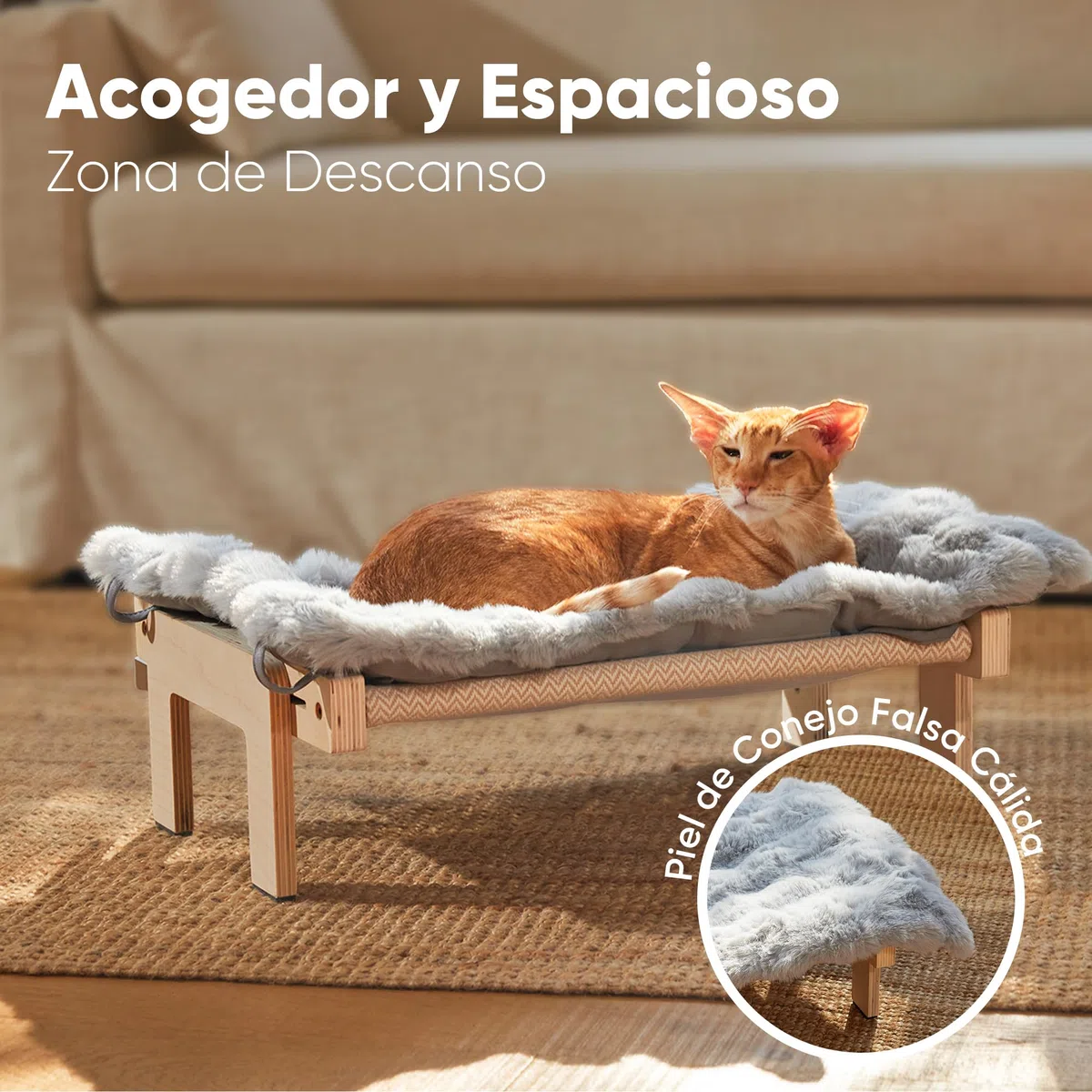 FUKUMARU Hamaca para Gatos Ventana Cama para Gatos Repisa, con cojín Suave, Estructura Reforzada de Madera y Metal, Hamaca Convertible. Soporta hasta 20kg