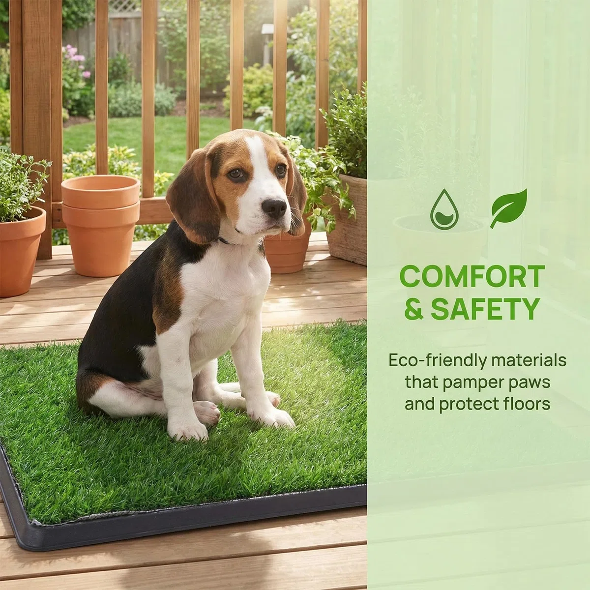 Bandeja de arena para perros de 40 x 50 cm, lavable, reutilizable, para interior y exterior