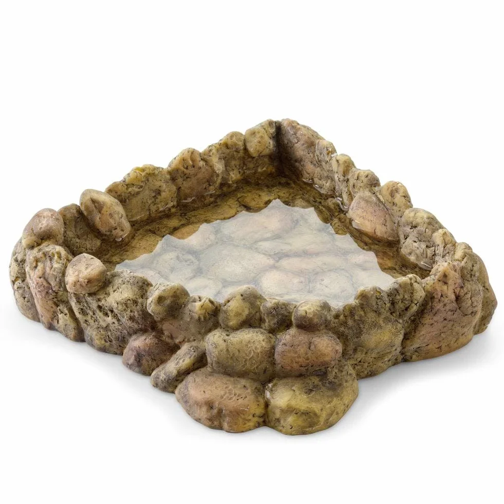Exo Terra Corner Water Dish - Cuenco de Agua para Reptiles (Extragrande, tamaño XL)
