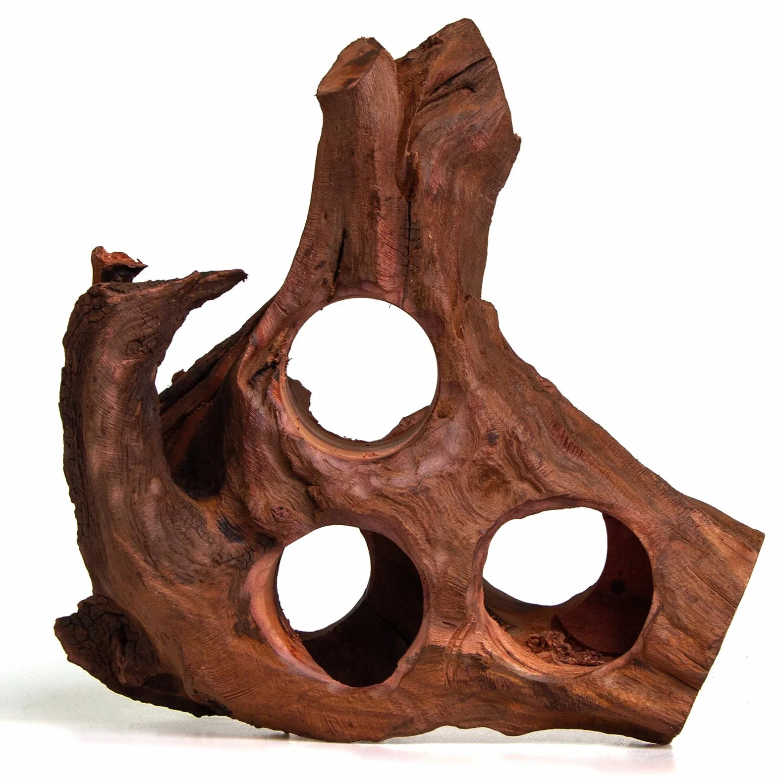 Emours - Madera de deriva porosa natural para acuario, madera de deriva para acuarismo con agujeros, túneles y escondites seleccionados a mano, paisaje duro para acuarismo, decoración para reptiles en
