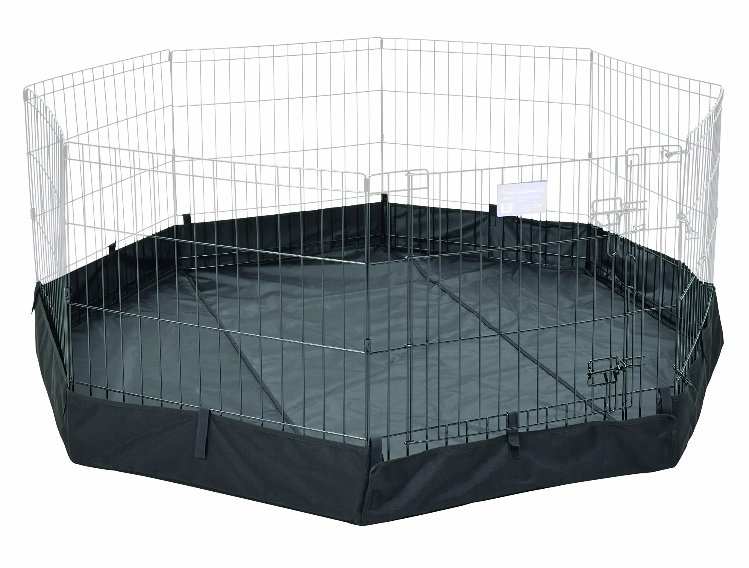Midwest Homes For Pets Bolígrafo octágono de Ejercicio con Parte Inferior de Malla de Tela