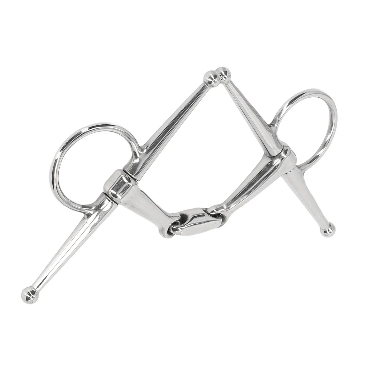 Filete Bocado Equitacion 135mm Acero Inoxidable, Goma Presurizador - Control Seguro, y Amigable, para Caballos y Monta al Aire Libre