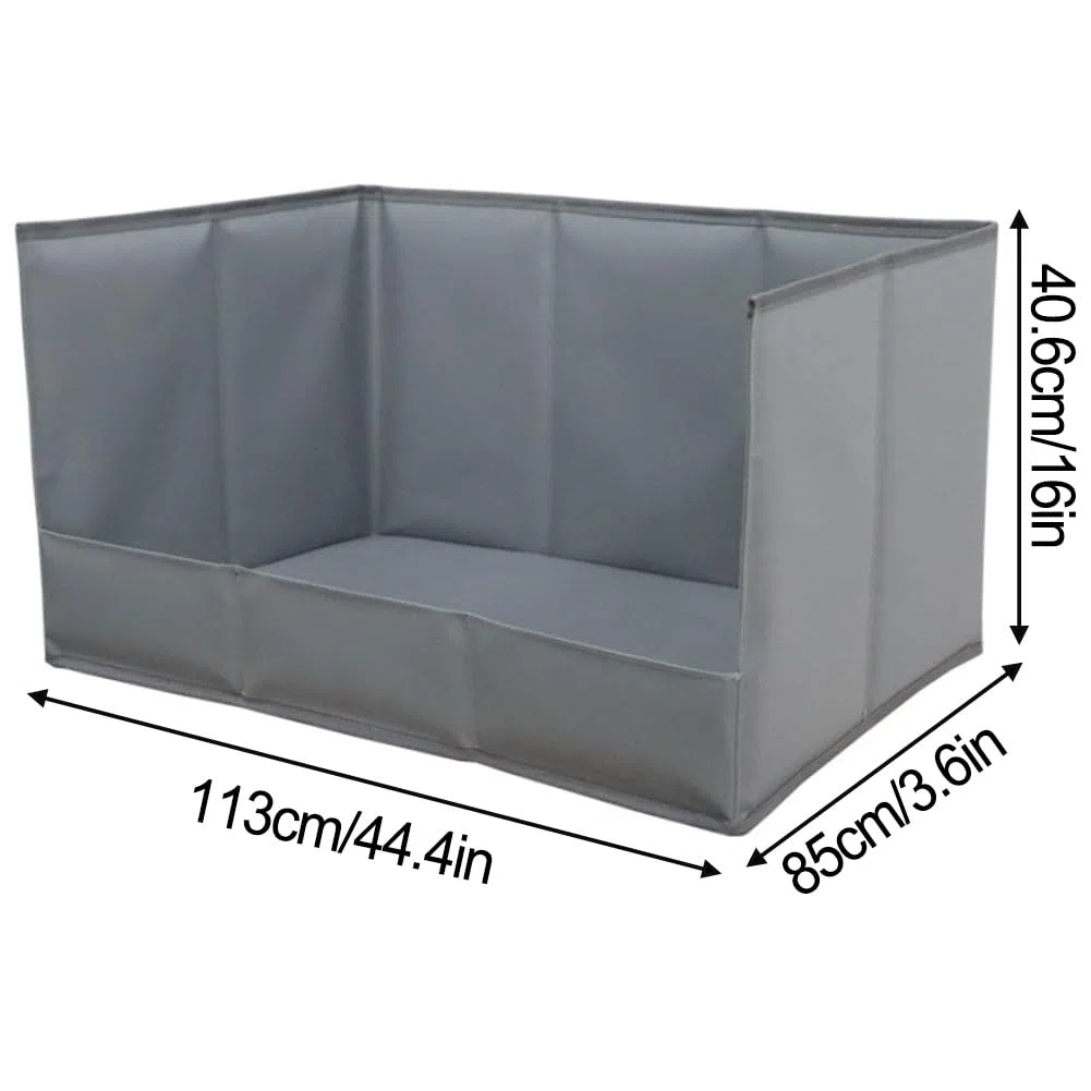 Soporte Plegable Impermeable para Almohadilla para orina de Perro con Paredes Altas, Bandeja para Orinal Interior fácil de Limpiar para Perros pequeños y medianos (Negro XL)