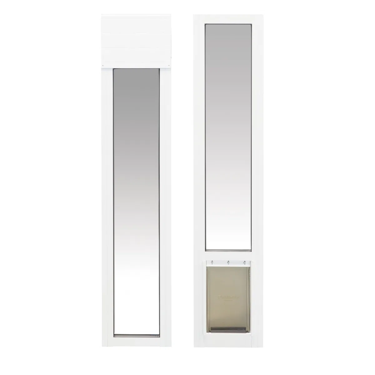 PetSafe Puerta Corredera de Vidrio para Gatos y Perros de 2 Piezas - Sin Necesidad de Recortar, Duradera, Resistente a Las Inclemencias del Tiempo - Pequeña