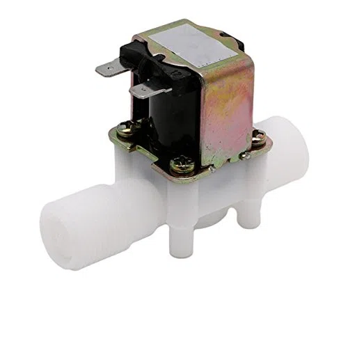 Electroválvula 12V DC Normalmente Cerrada para Líquidos Rosca 1/2" Acuarios Hidroponía Placas de Desarrollo 4.8W
