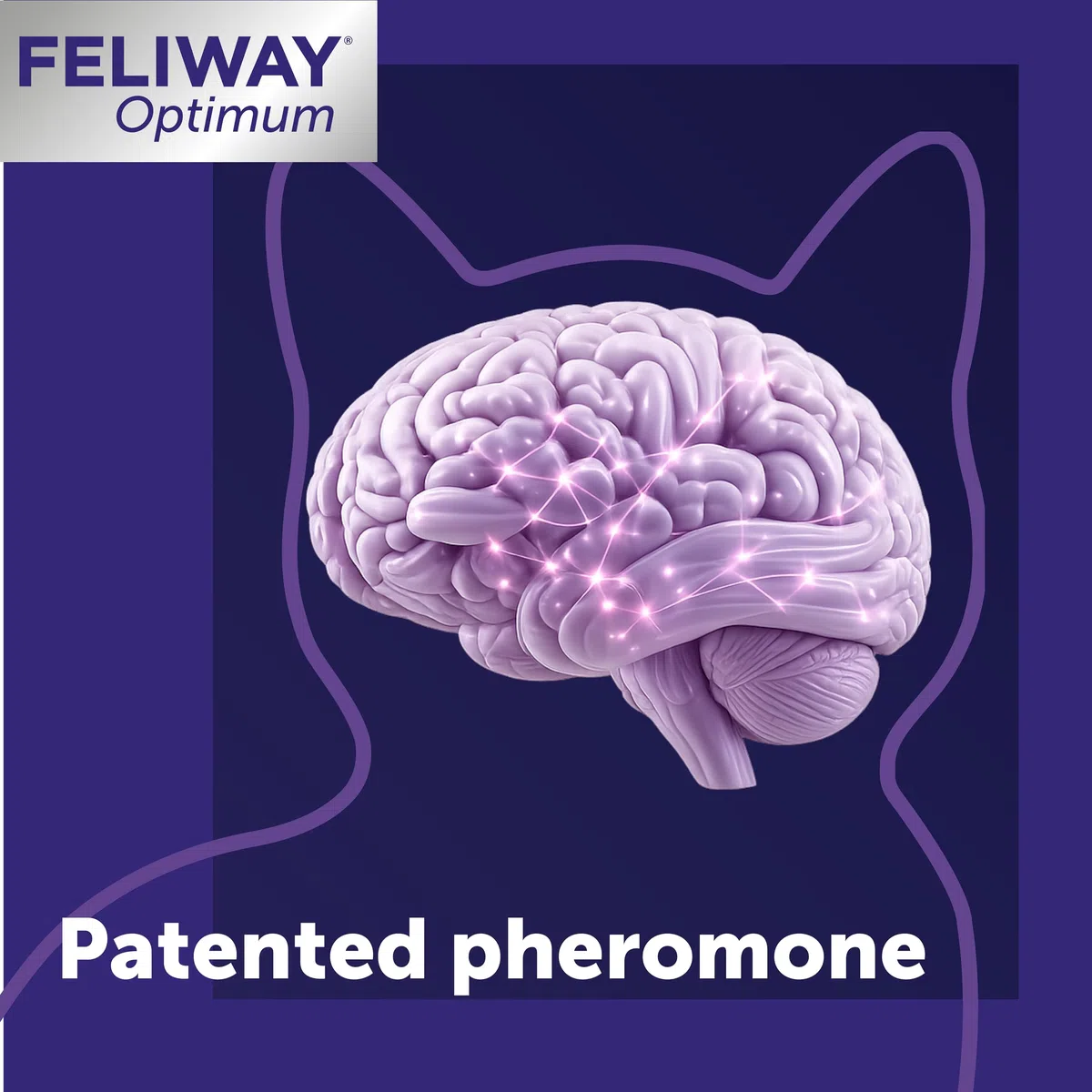 FELIWAY Optimum, Repuesto de feromonas calmantes mejoradas para 30 días, Paquete de 2