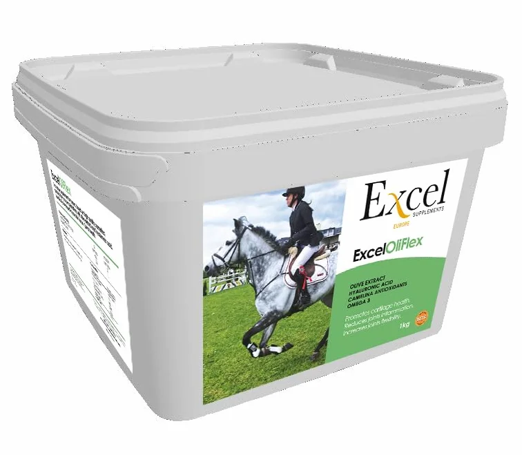 Excel Supplements OLIFLEX - Suplemento para Las articulaciones y cartilagos de Caballos | Reduce la inflamación Articular | Cuidado y prevención de Enfermedades | 1KG