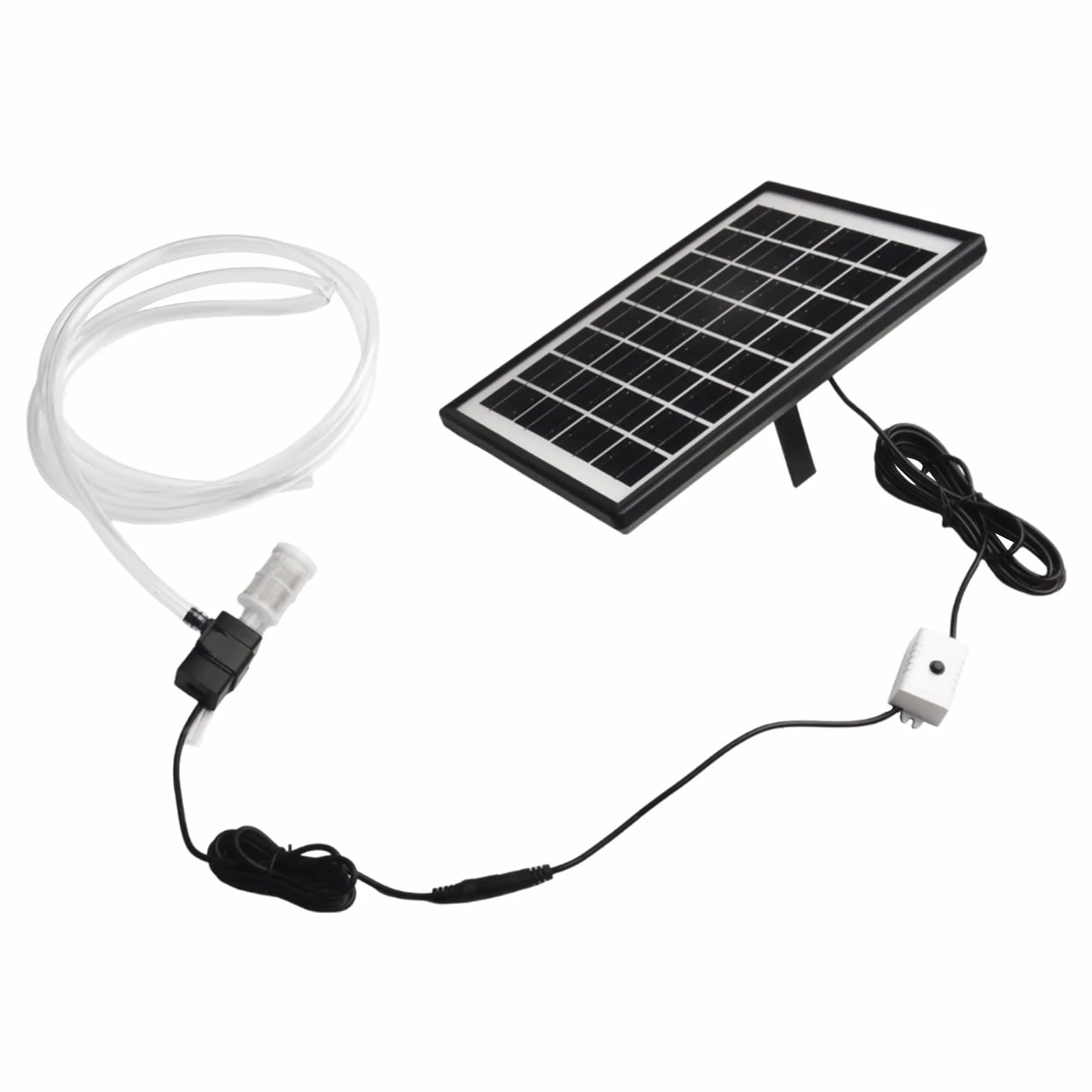 HpLive - Bomba de agua solar (6 W, 9 V, panel solar, 12 V, bomba sumergible, caudal 240 L/h, para acuario, estanque, fuente, con manguera de 2 m y filtro